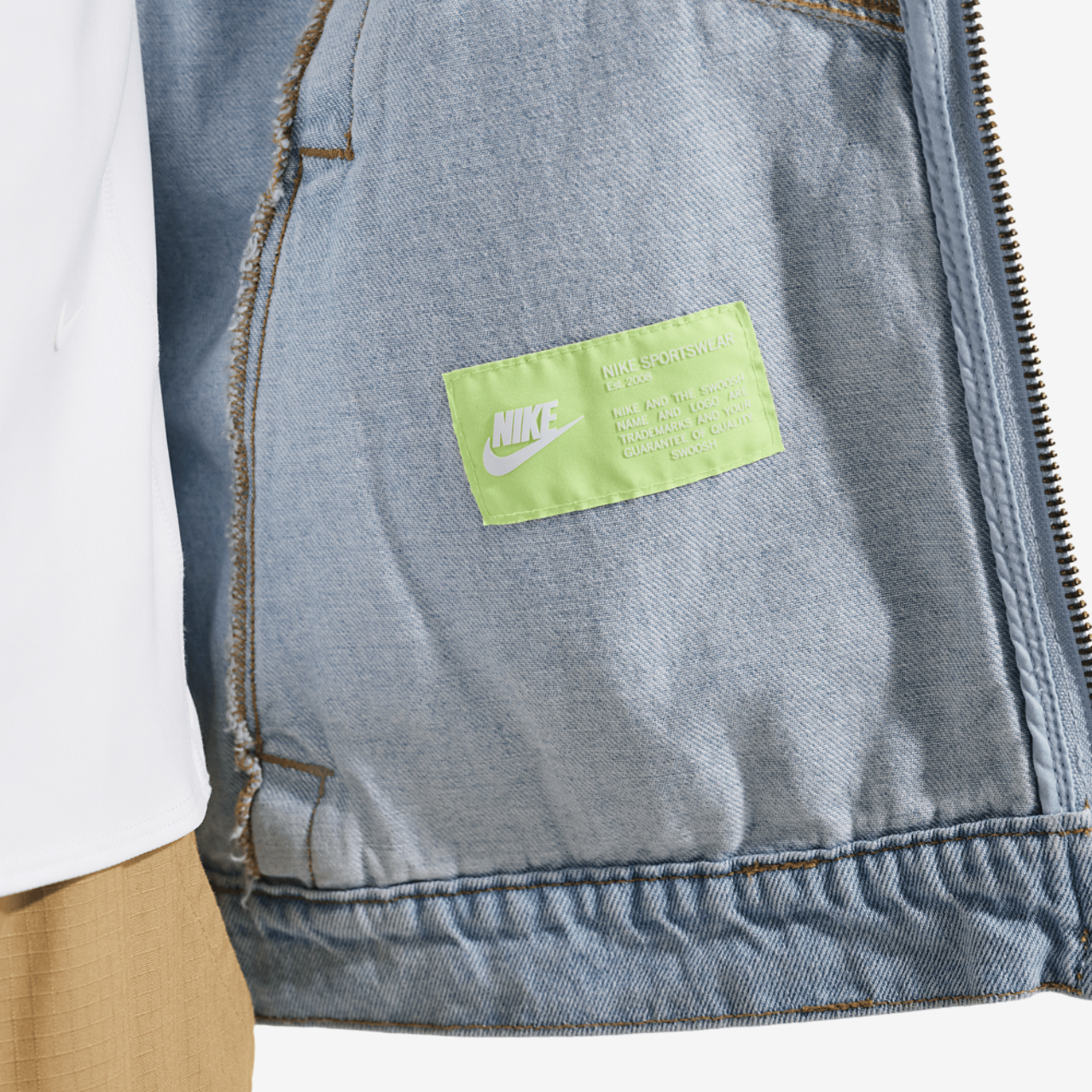 Nike NSW WR Denim Jacket Image 4 of 6. Tap to open photo gallery.