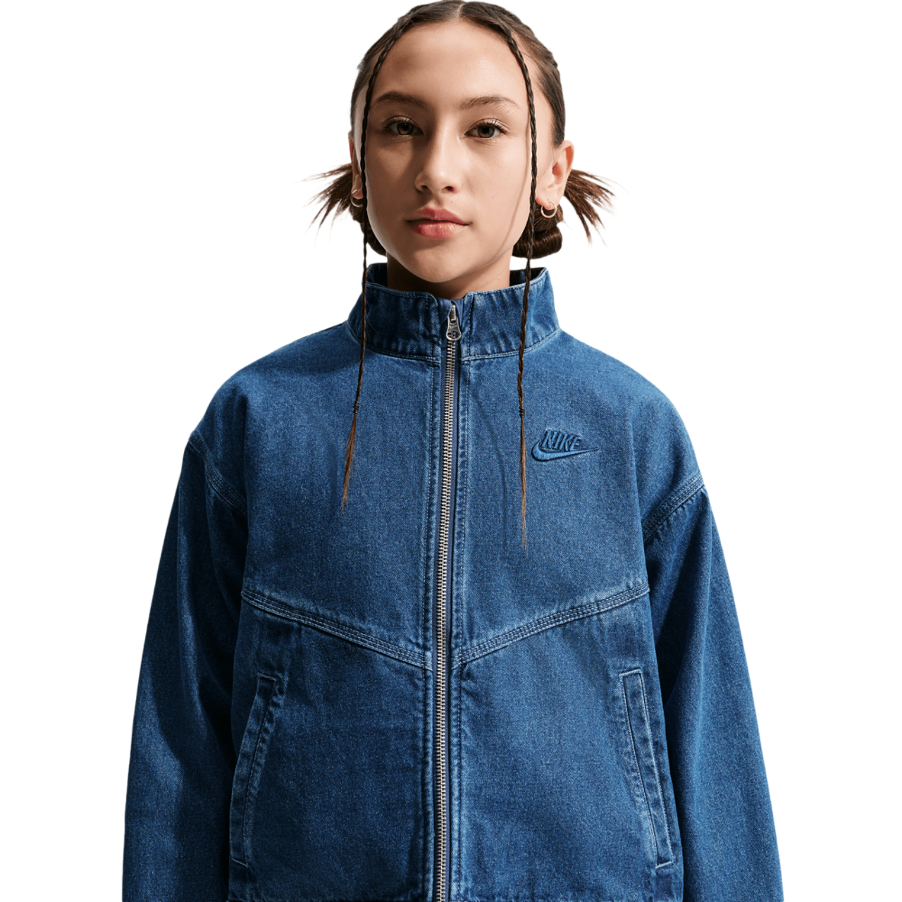 Nike NSW WR Denim Jacket - Girls' Grade School | Kids Foot Locker