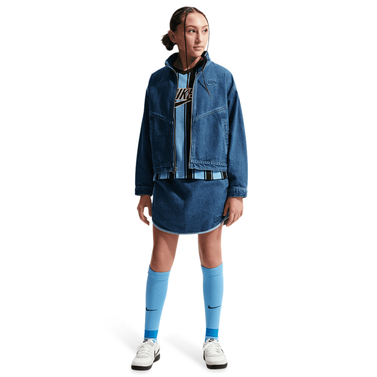 Nike NSW WR Denim Jacket - Girls' Grade School | Kids Foot Locker