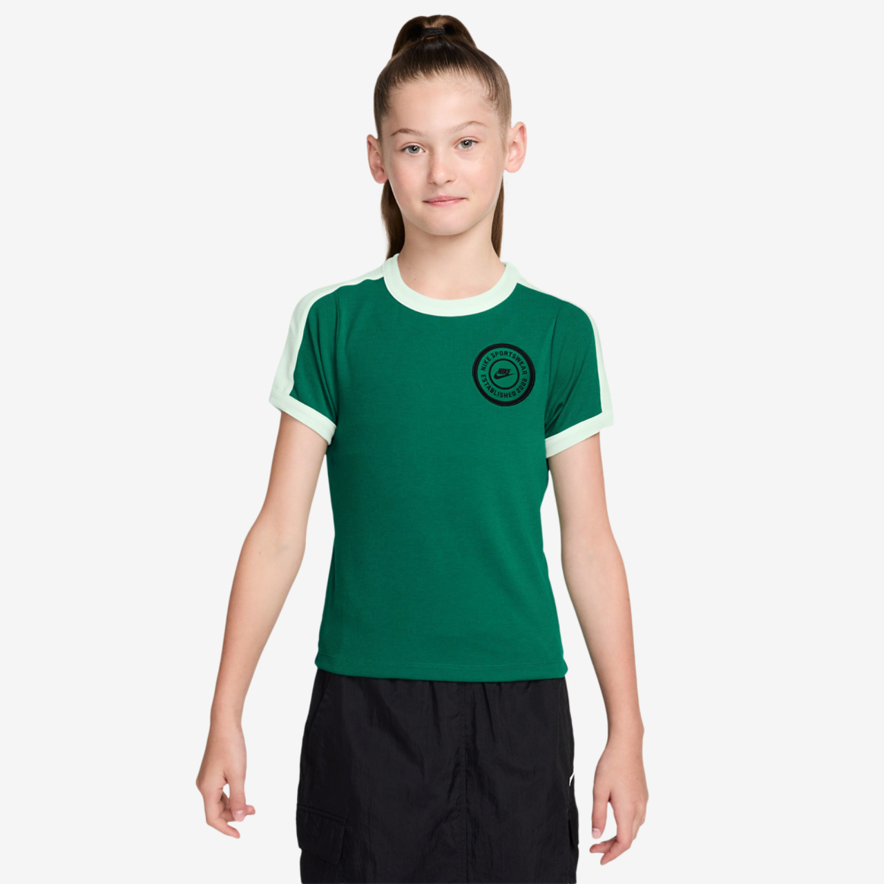 Nike NSW Short Sleeve Rip Top Image 1 of 3. Tap to open photo gallery.
