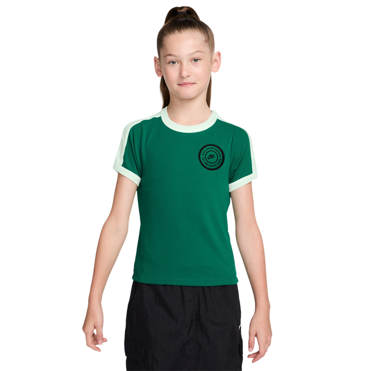 Nike NSW Short Sleeve Rip Top Image 1 of 3. Tap to open photo gallery.