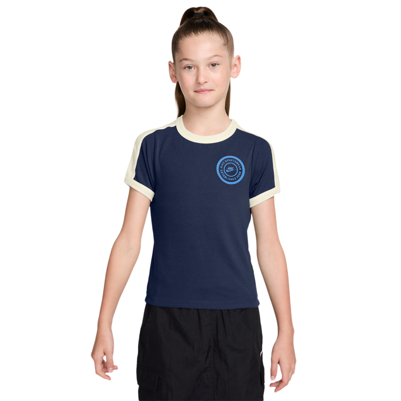 Nike NSW Short Sleeve Rip Top Image 1 of 3. Tap to open photo gallery.