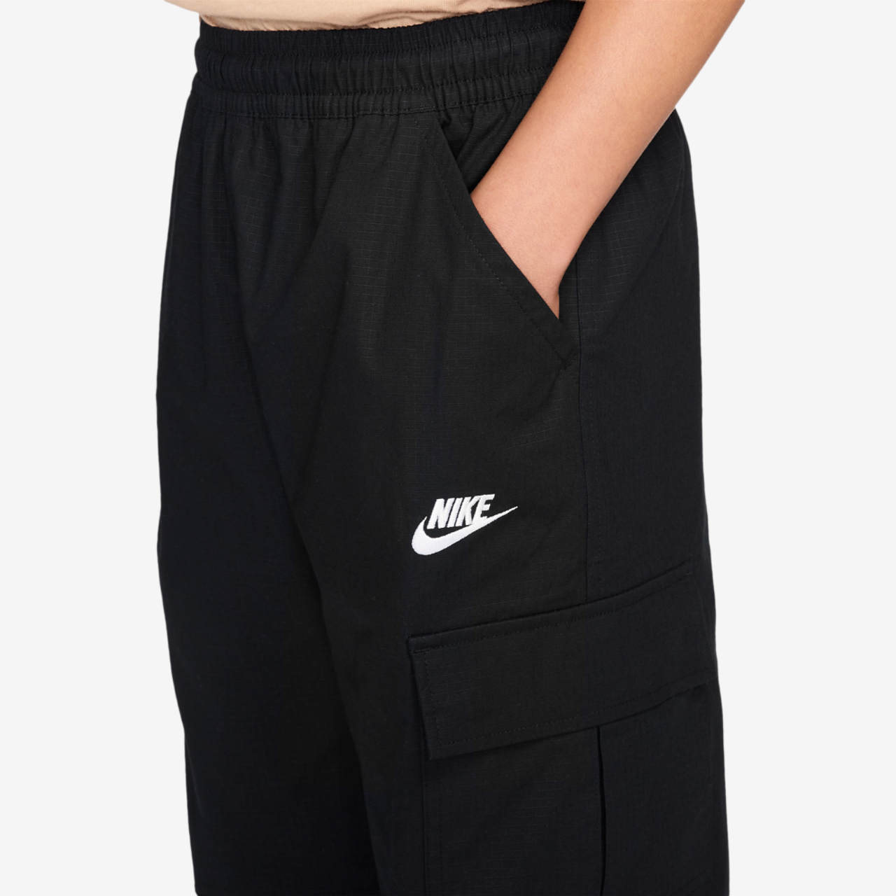 Nike NSW Club Woven Cargo Pants Image 3 of 3. Tap to open photo gallery.