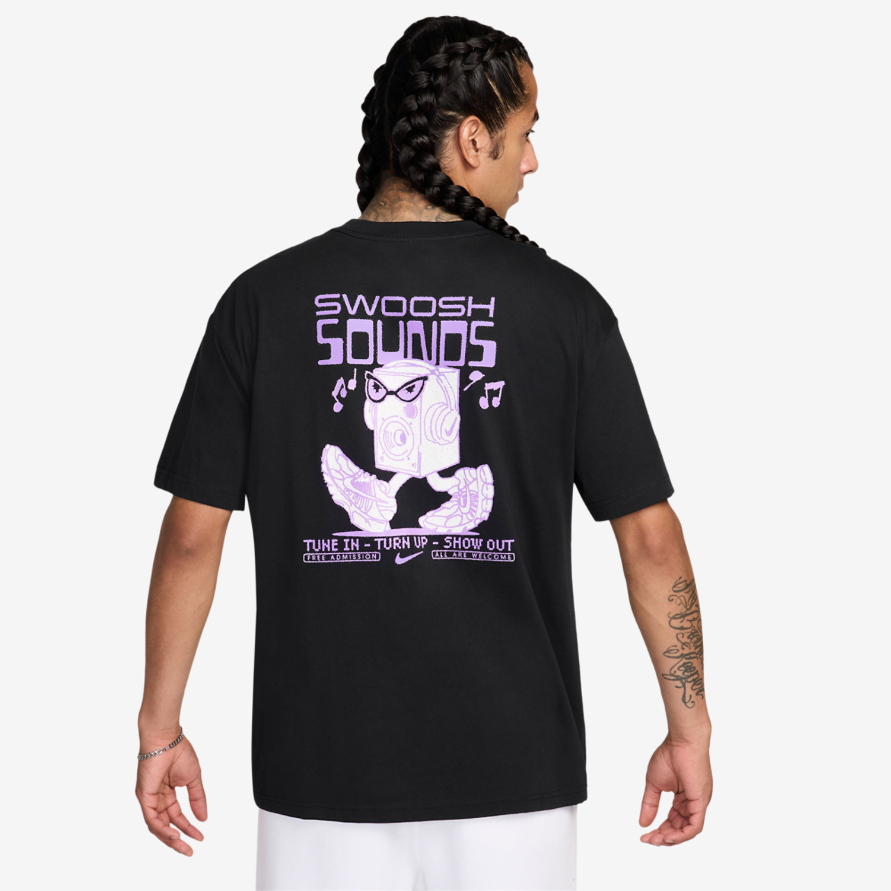 Nike NSW Swoosh Sounds T-Shirt Image 2 of 3. Tap to open photo gallery.