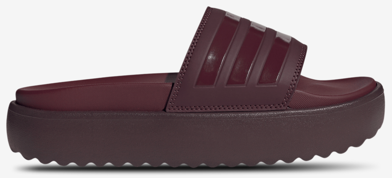 adidas Adilette Platform Slides Image 1 of 7. Tap to open photo gallery.