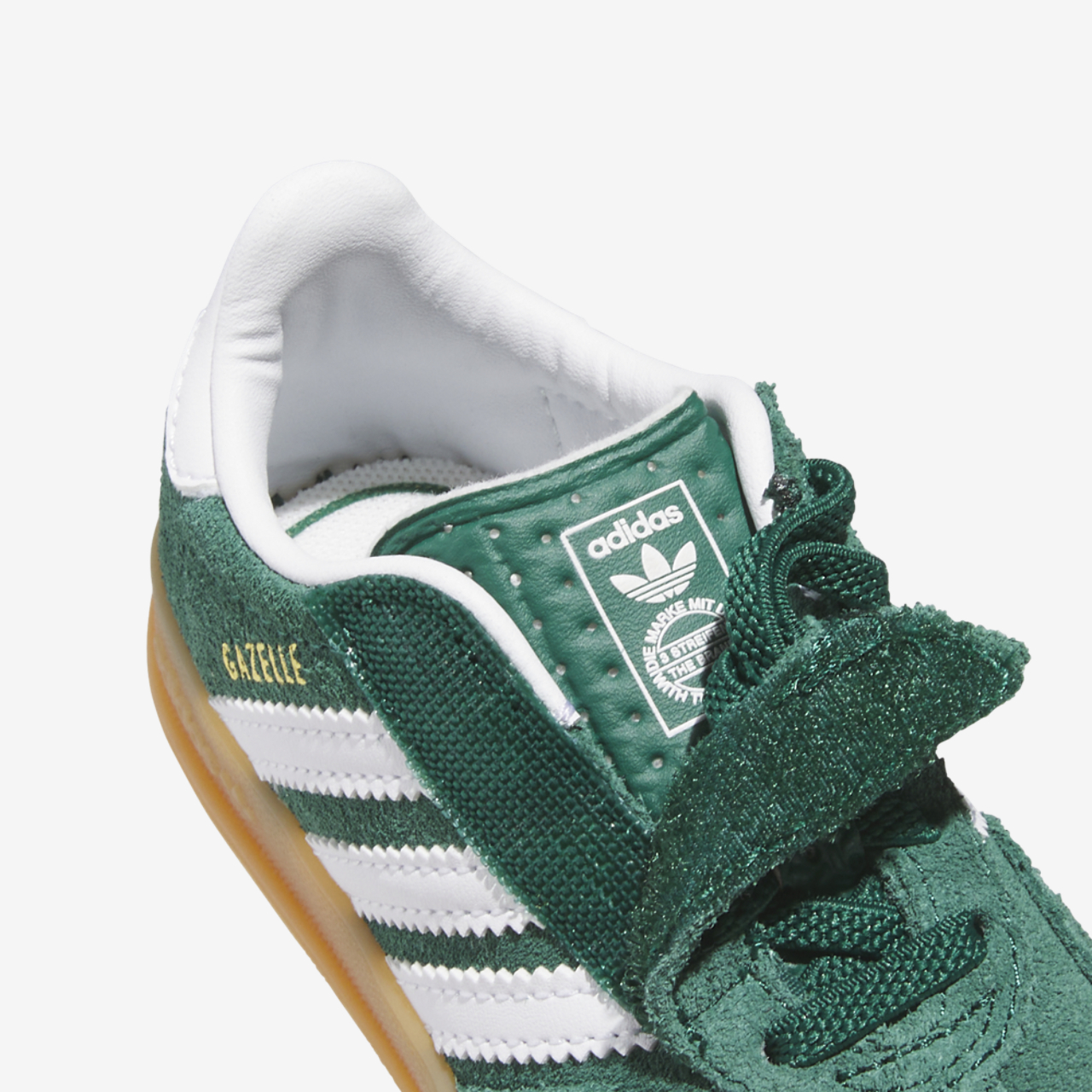 adidas Originals Gazelle Indoor Elastic Lace Image 7 of 7. Tap to open photo gallery.