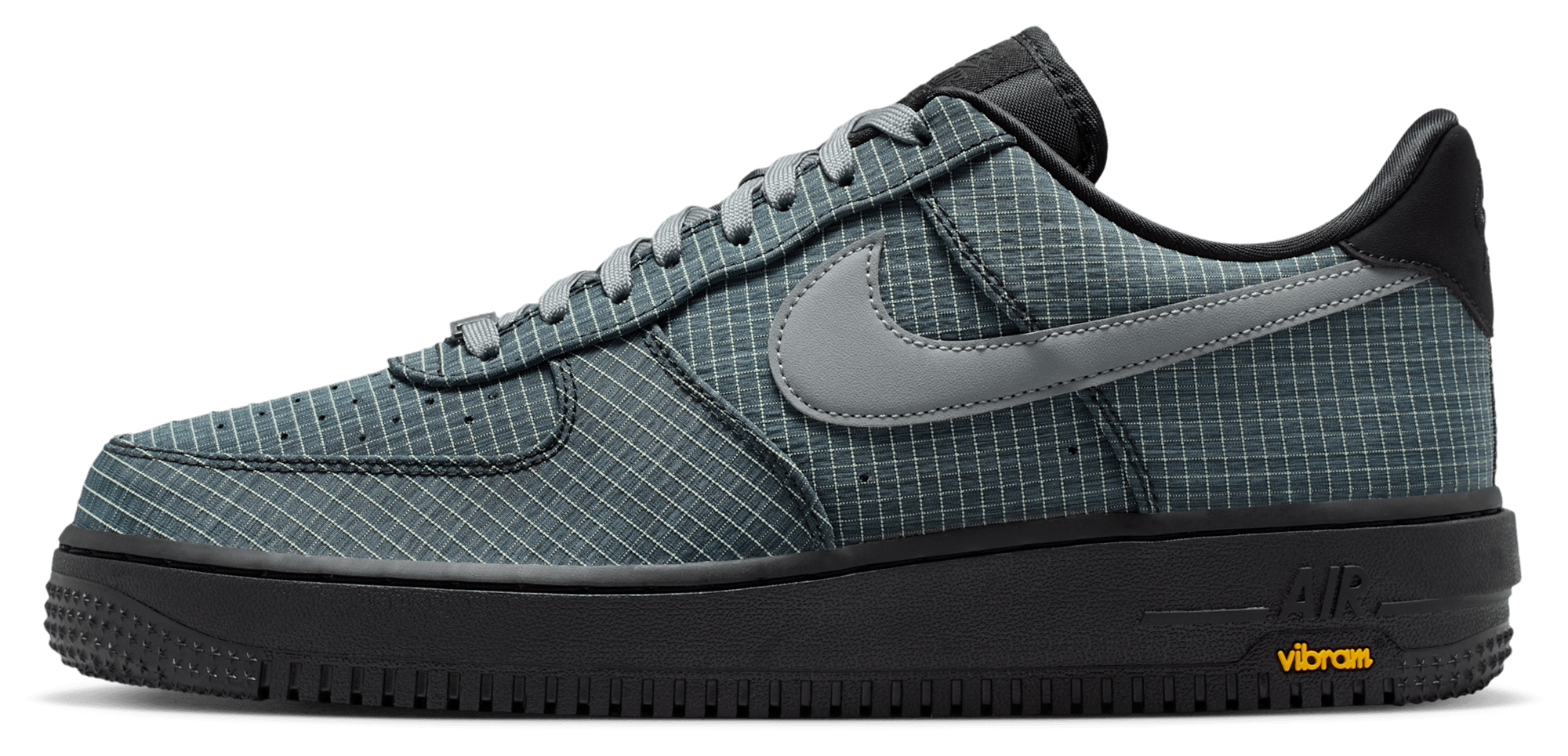 Nike Air Force 1 '07 LX Vibram - Black/Smoke Grey/Light Lemon Twist - Image 2