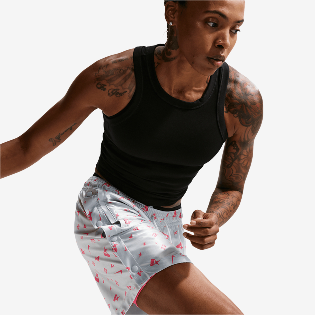 Nike Dri-FIT A'Ja Signature Shine Shorts Image 5 of 5. Tap to open photo gallery.