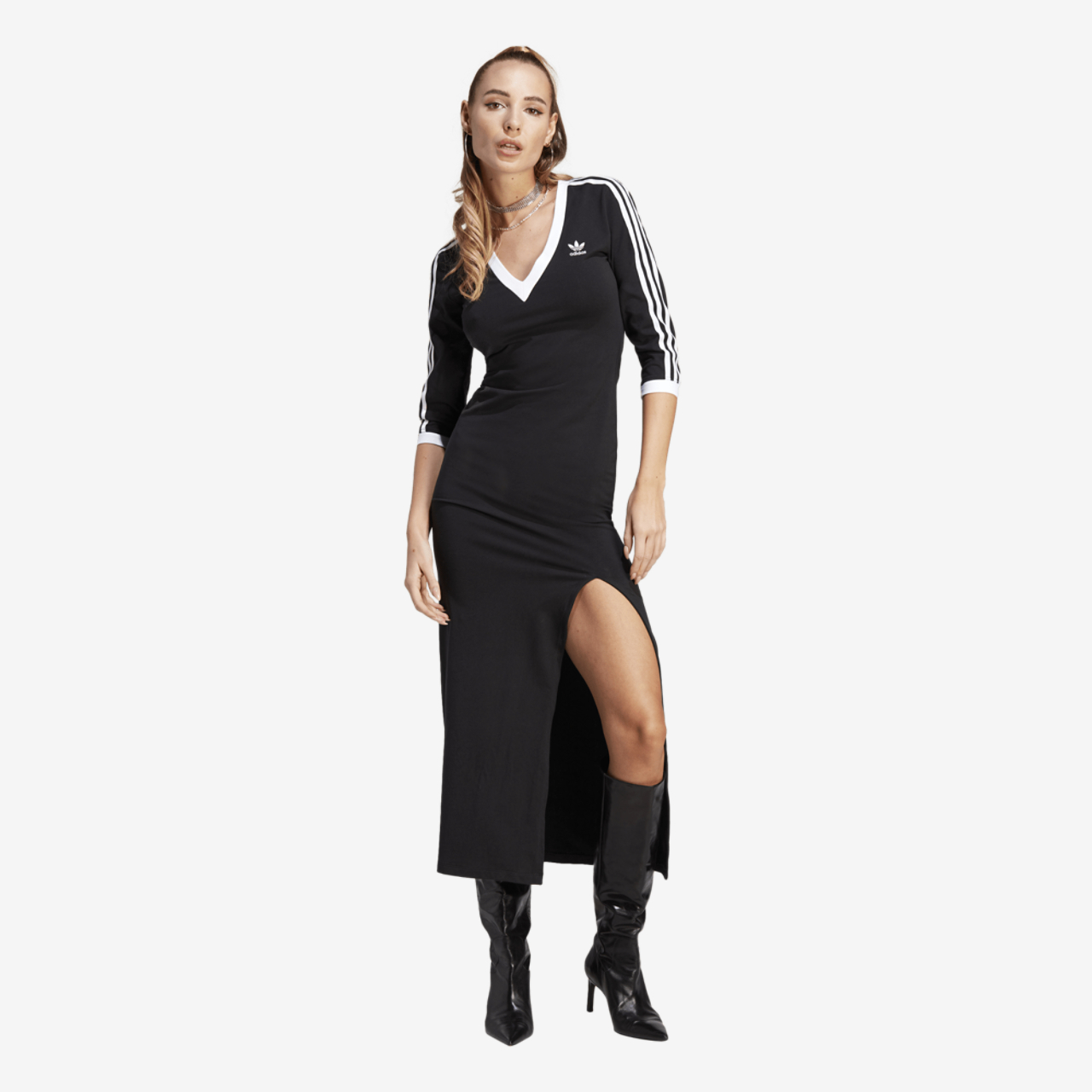 adidas Originals Maxi Dress Image 3 of 6. Tap to open photo gallery.