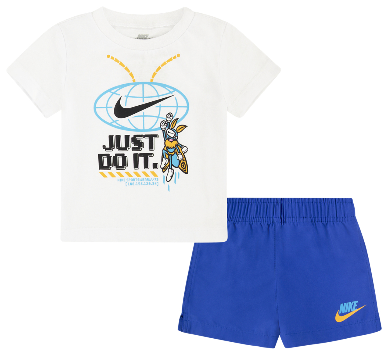 Nike Bug Net Woven Short Set Image 1 of 5. Tap to open photo gallery.