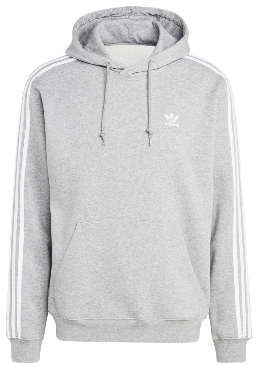 adidas Originals 3 Stripe Fleece Hoodie Image 2 of 5. Tap to open photo gallery.