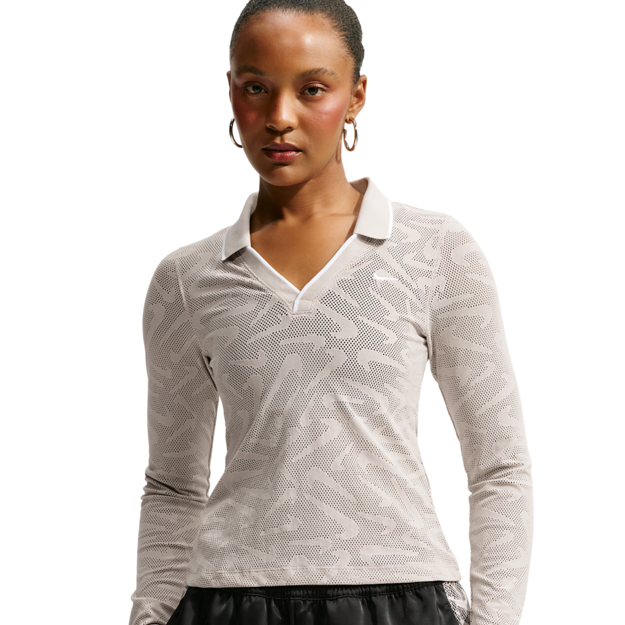 Nike Chll Knit LS Stitch Lace Top - Women's | Foot Locker