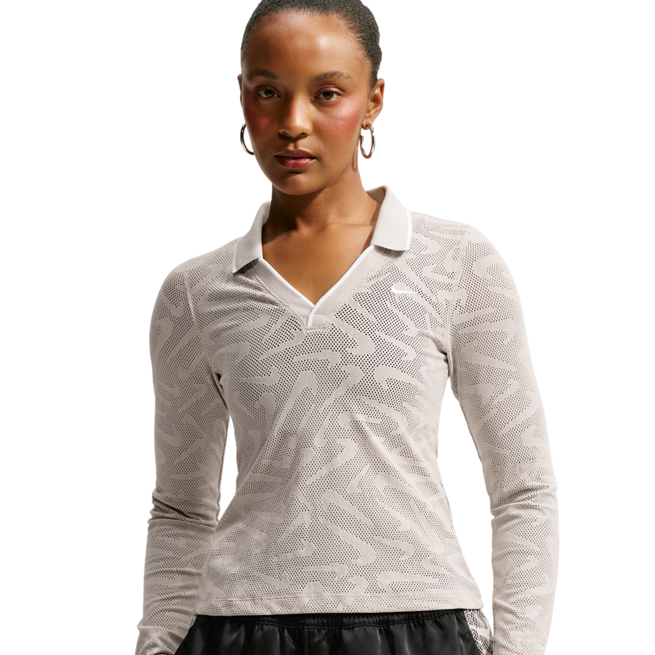 Nike Chll Knit LS Stitch Lace Top - Women's | Foot Locker