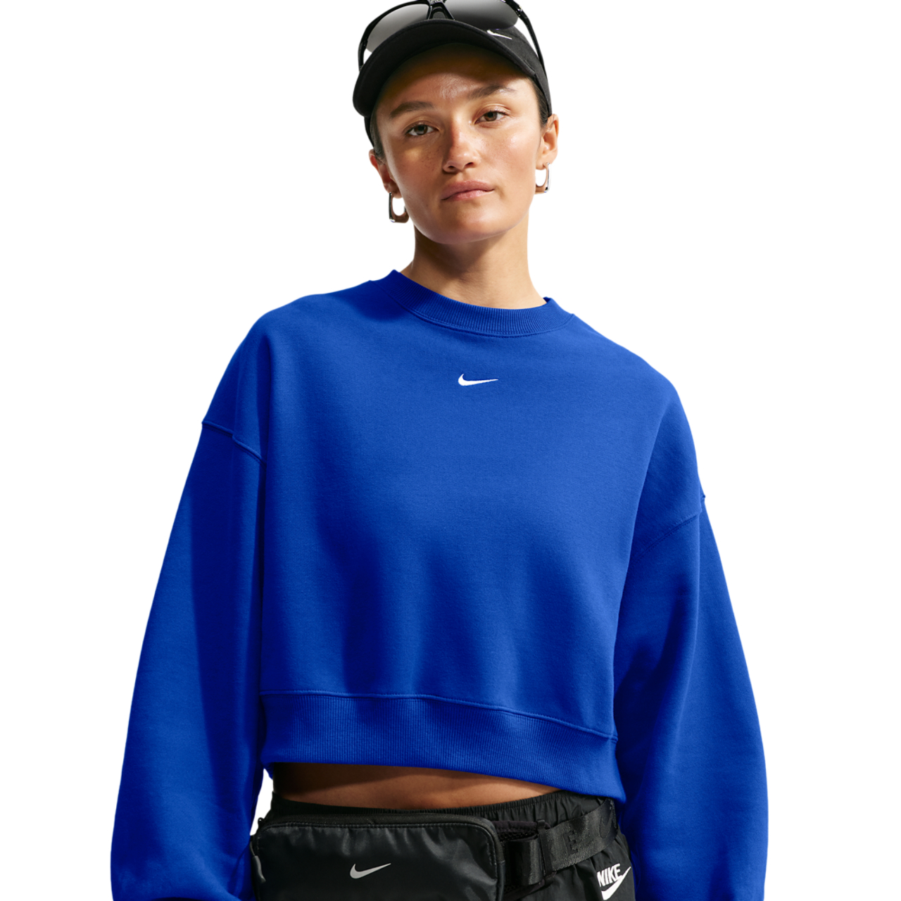 Nike Studio Fleece Mid-OS Crop Crew - Women's | Foot Locker