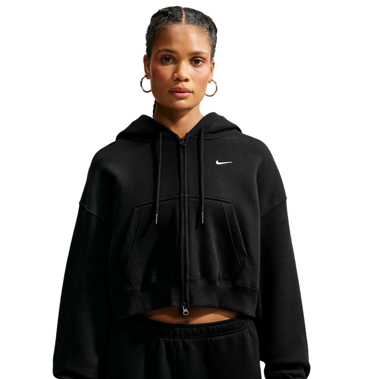 Nike Studio Fleece Mid-OS Crp FZ Hoodie - Women's | Foot Locker