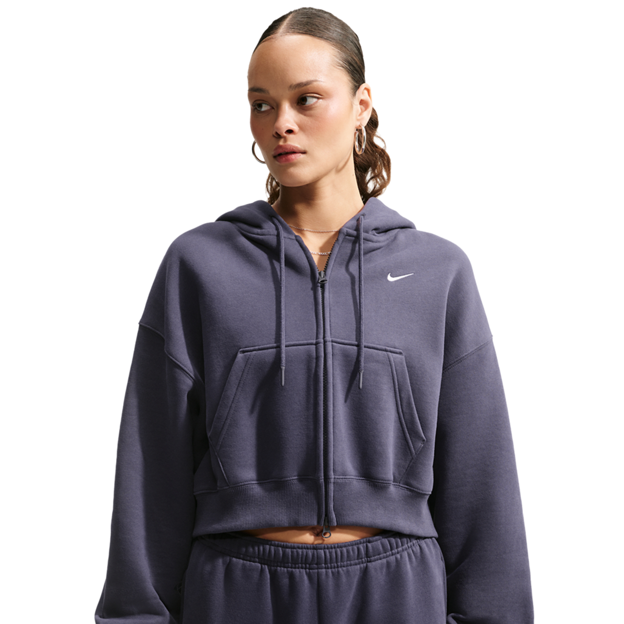 Nike Studio Fleece Mid-OS Crp FZ Hoodie - Women's | Foot Locker