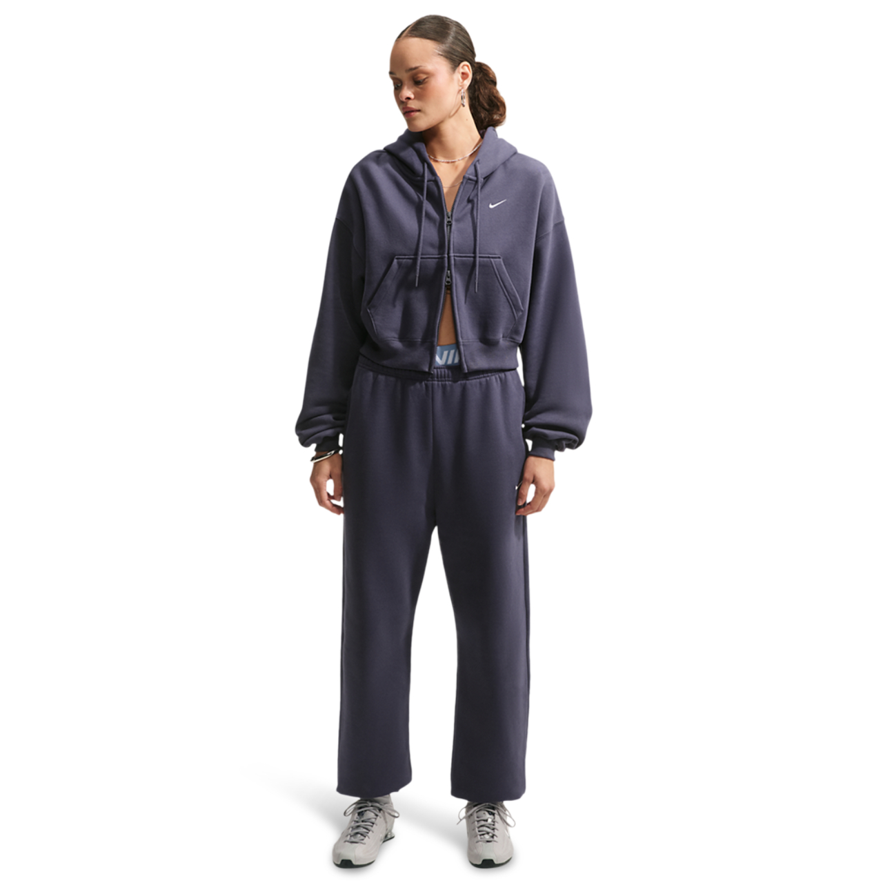 Nike Studio Fleece Mid-OS Crp FZ Hoodie - Women's | Foot Locker