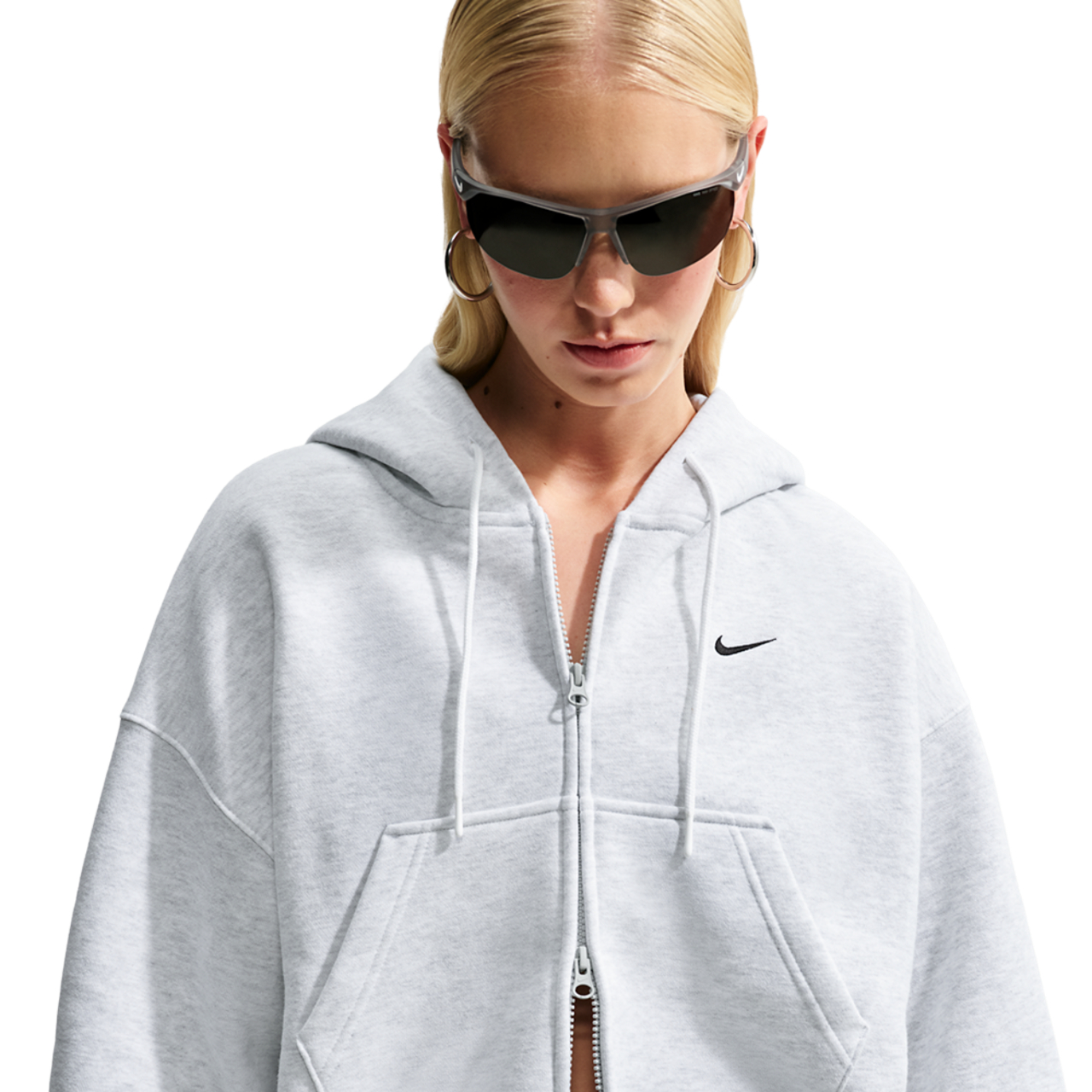 Nike Studio Fleece Mid-OS Crp FZ Hoodie - Women's | Foot Locker