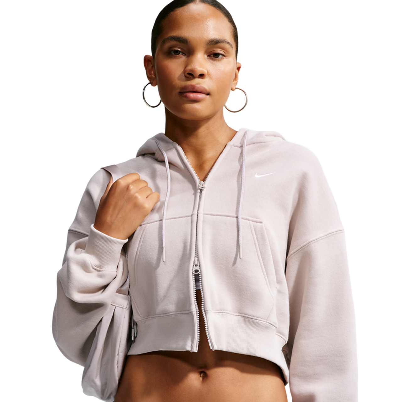 Nike Studio Fleece Mid-OS Crp FZ Hoodie - Women's | Foot Locker