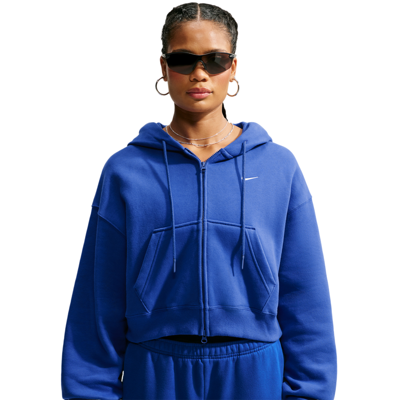 Nike Studio Fleece Mid-OS Crp FZ Hoodie - Women's | Foot Locker