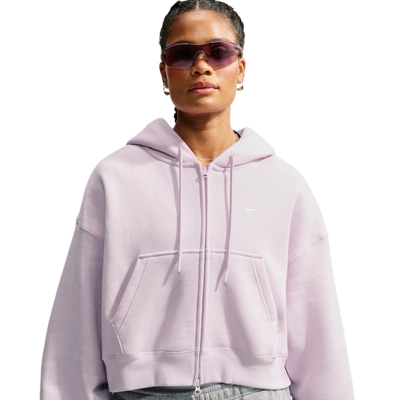 Nike Studio Fleece Mid-OS Crp FZ Hoodie - Women's | Foot Locker