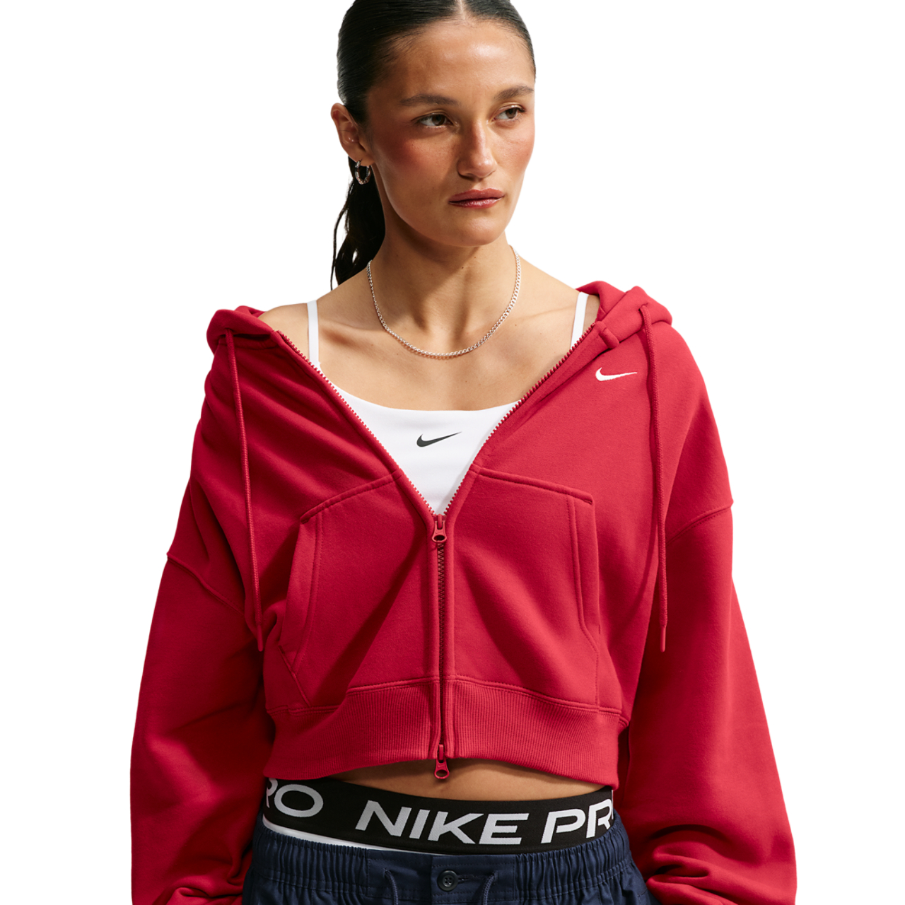 Nike Studio Fleece Mid-OS Crp FZ Hoodie - Women's | Foot Locker