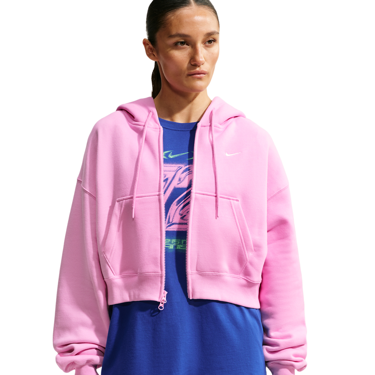 パーカー　ナイキ　af1 Nike Studio Fleece Mid-OS Crp FZ Hoodie - Women's | Foot Locker