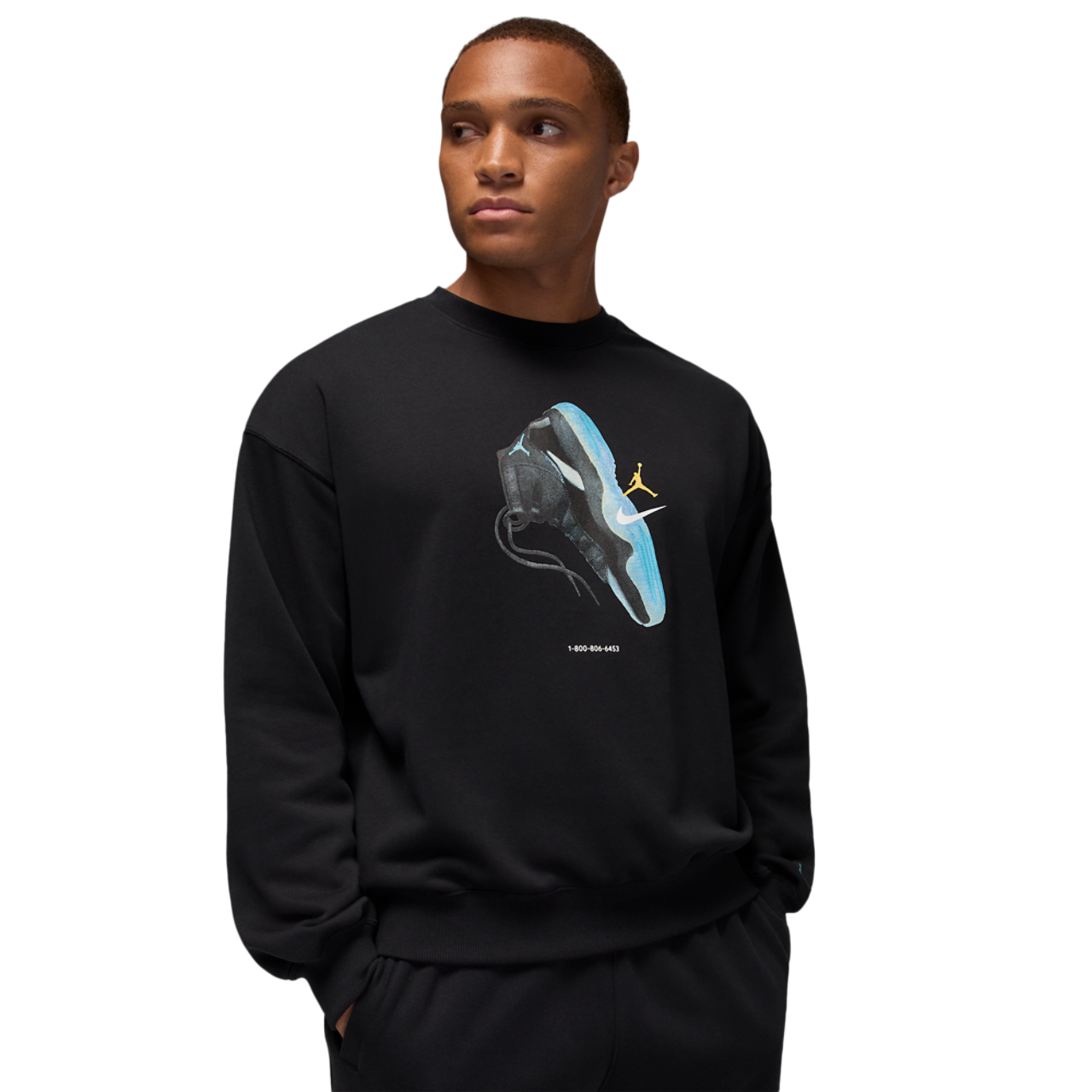 Jordan Brooklyn AJ11 Fleece Crew LB Image 1 of 4. Tap to open photo gallery.