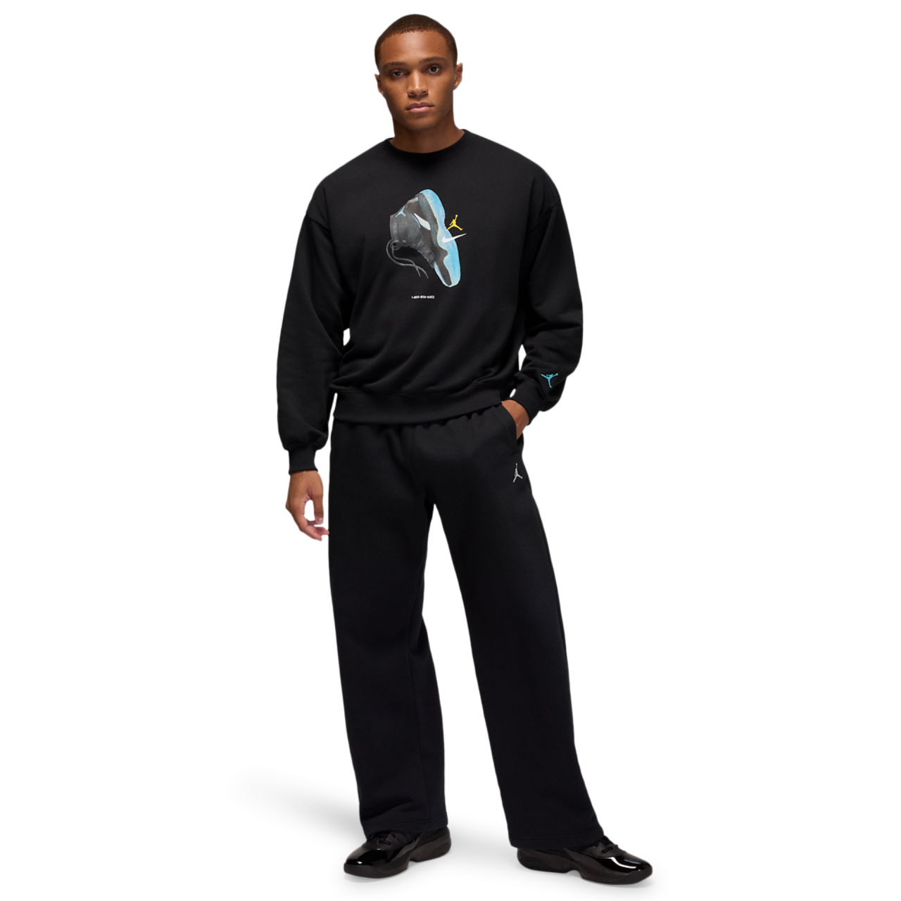 Jordan Brooklyn AJ11 Fleece Crew LB Image 4 of 4. Tap to open photo gallery.