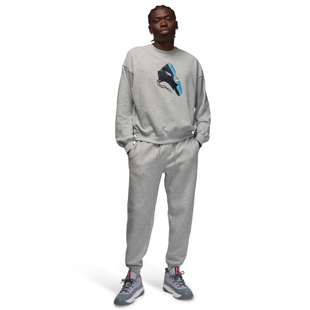 Jordan Brooklyn AJ11 Fleece Crew LB Image 4 of 4. Tap to open photo gallery.