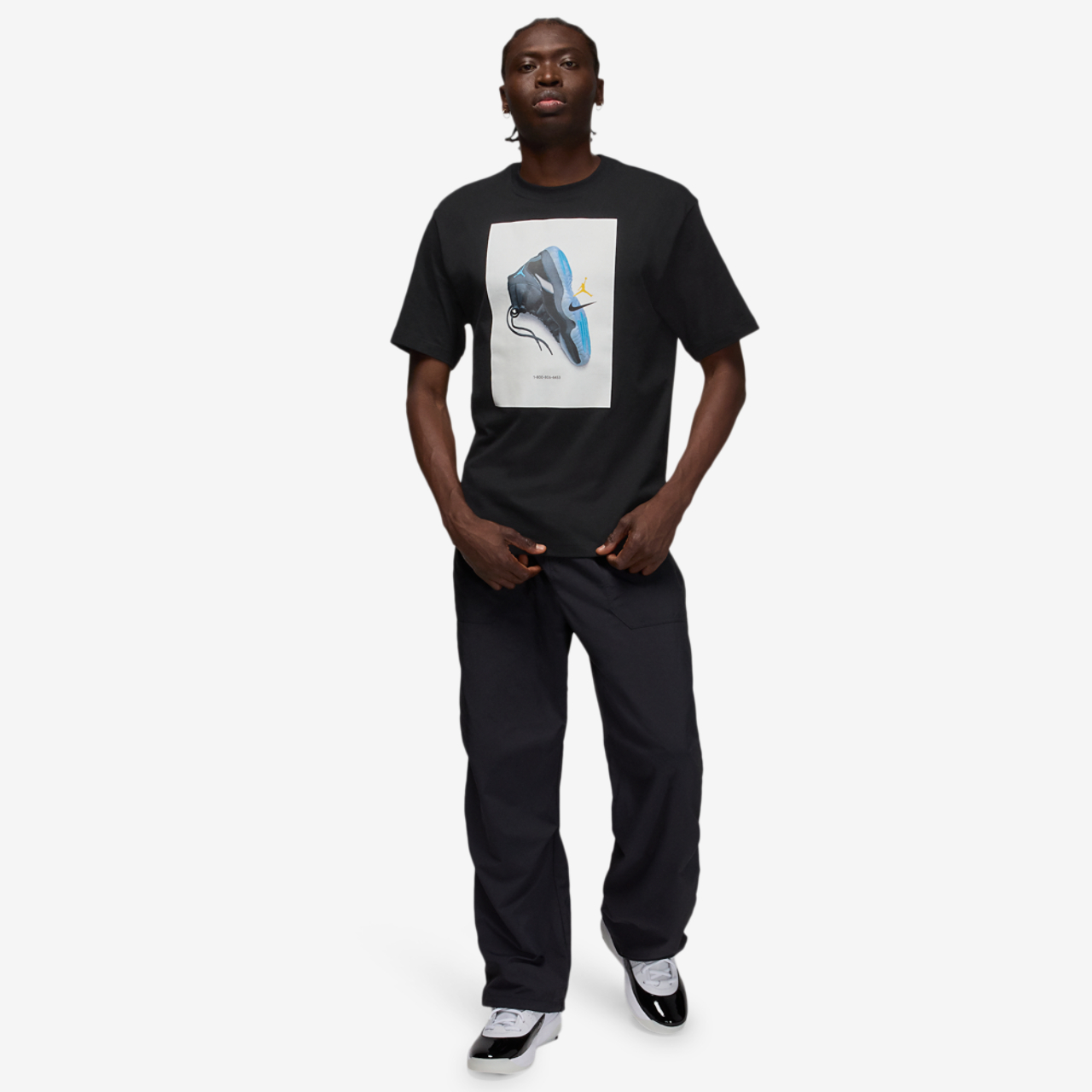 Jordan Brooklyn AJ 11 AD Graphic Short Sleeve Crew Image 4 of 4. Tap to open photo gallery.