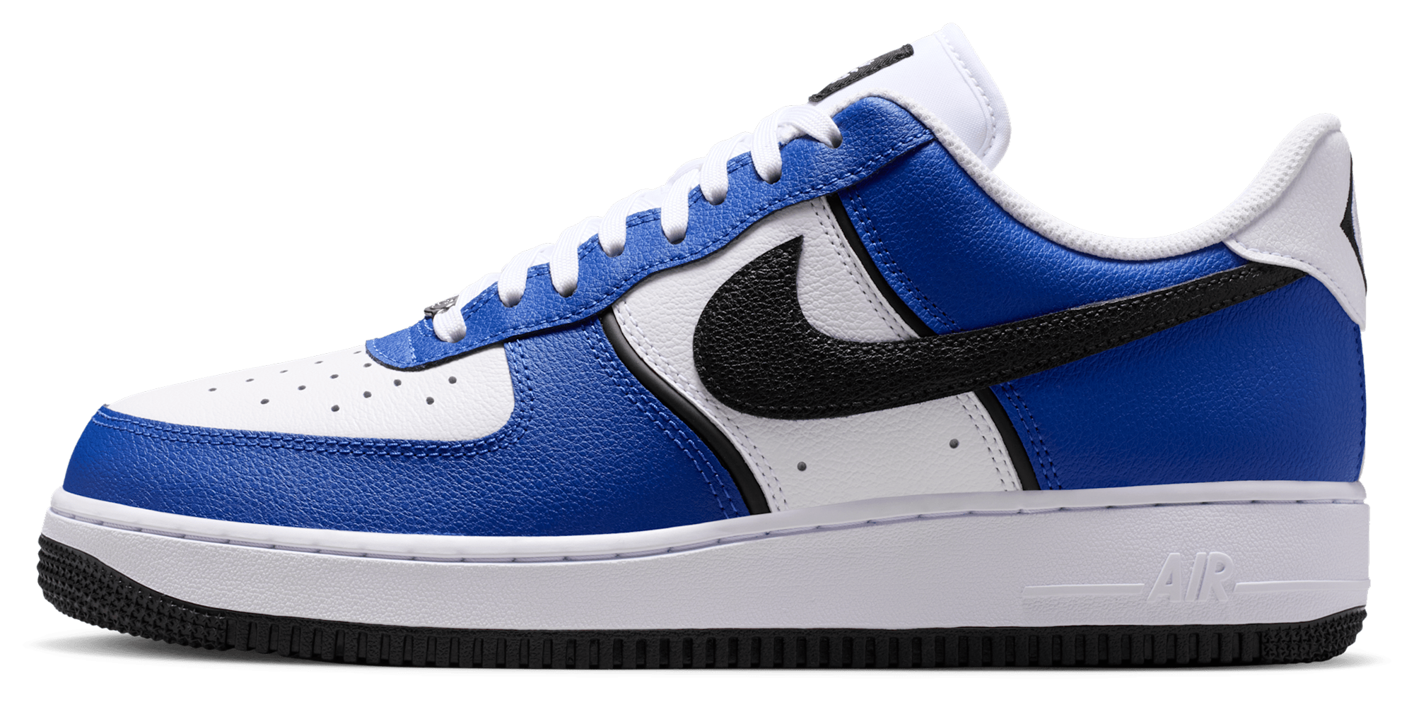 Nike Air Force 1 '07 LV8 - White/Black/Old Royal - Image 2