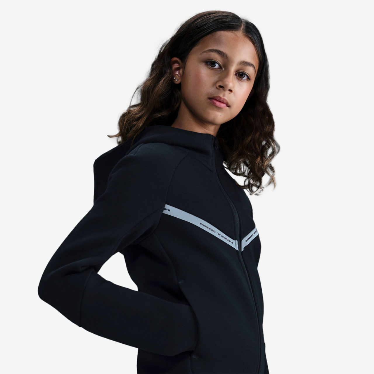 Nike NSW Tech Fleece Reflective Full-Zip Image 1 of 2. Tap to open photo gallery.