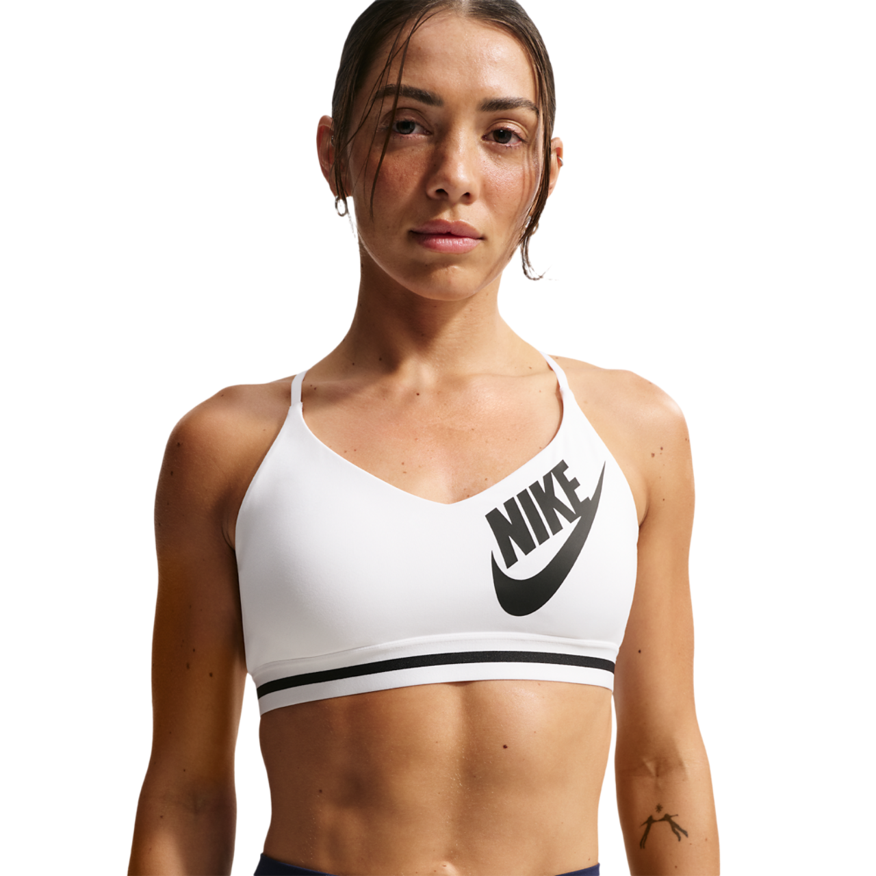 Nike Indy Logo Bra Image 1 of 4. Tap to open photo gallery.