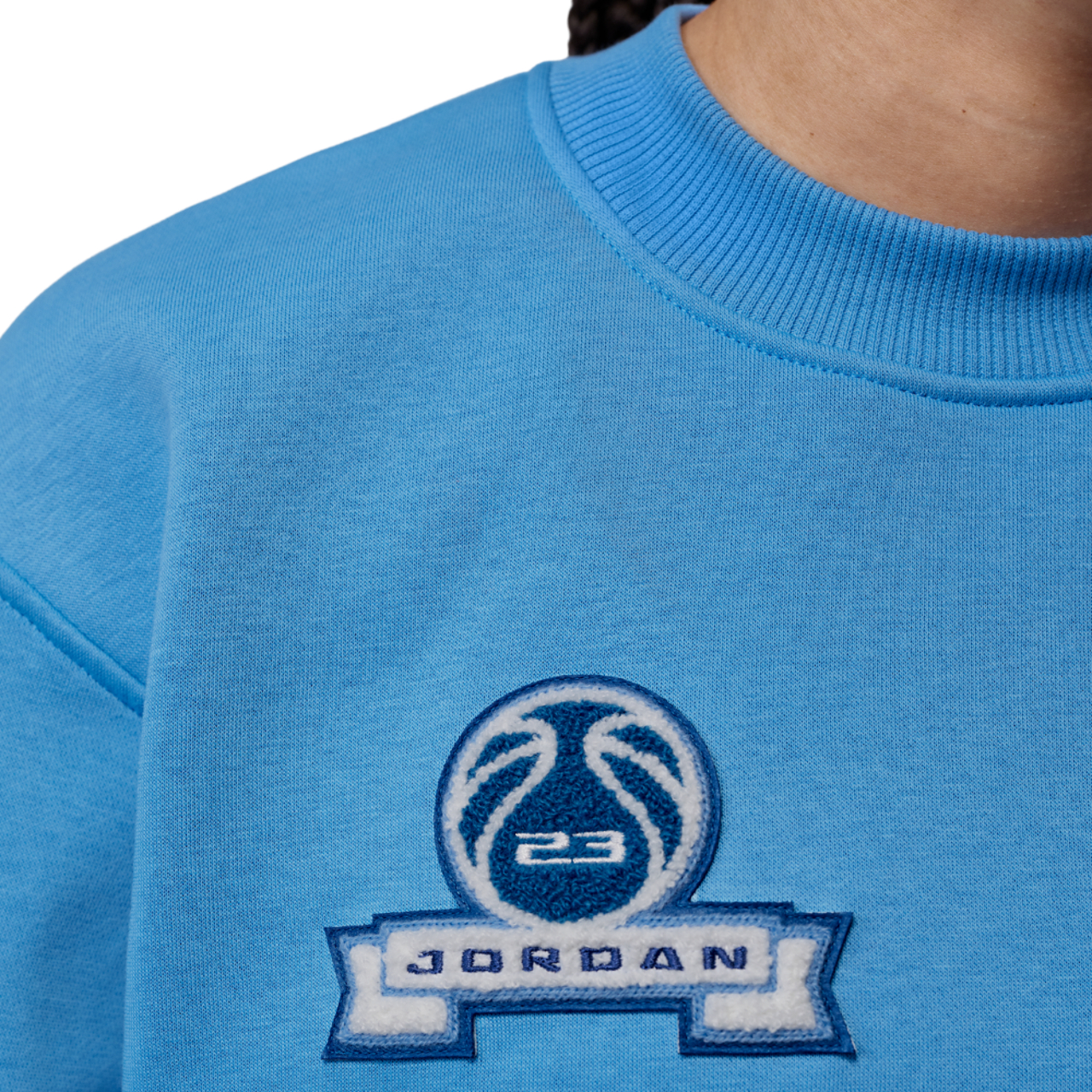 Jordan Brooklyn Fleece FT Crop Crew GFX - Women's | Foot Locker