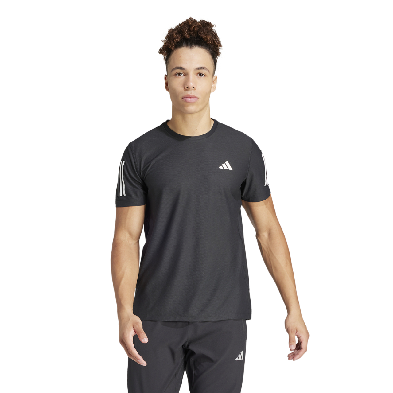 adidas Own The Run Short Sleeve T-Shirt Image 1 of 5. Tap to open photo gallery.