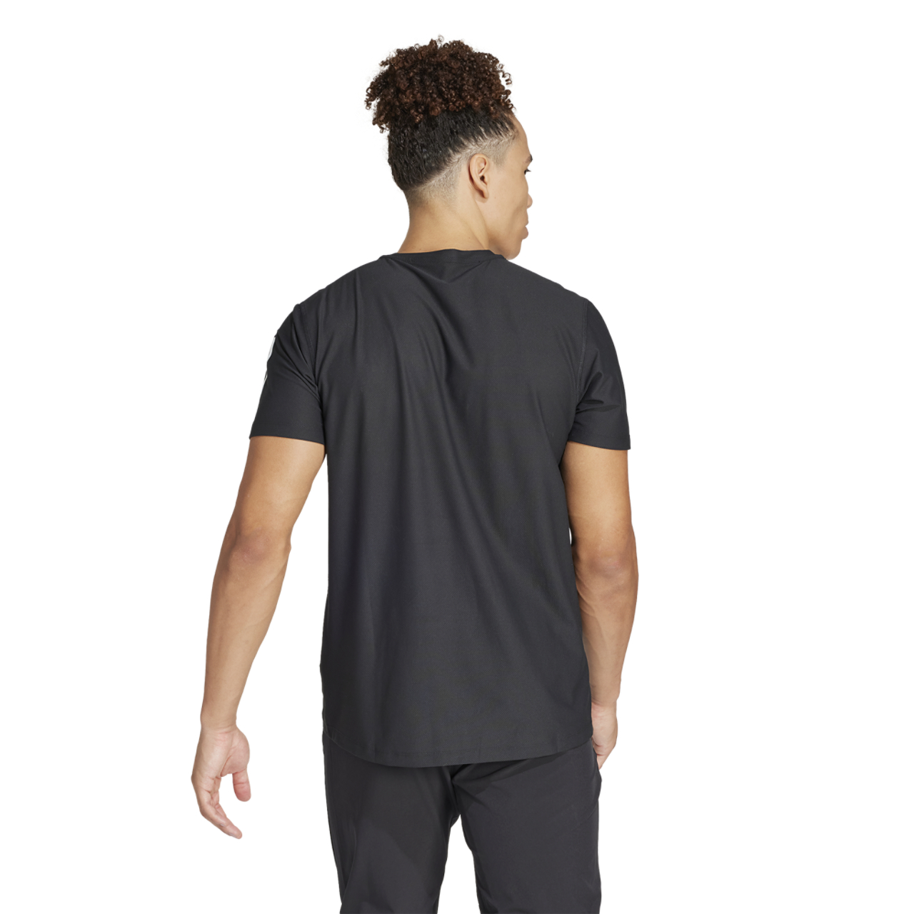 adidas Own The Run Short Sleeve T-Shirt Image 2 of 5. Tap to open photo gallery.