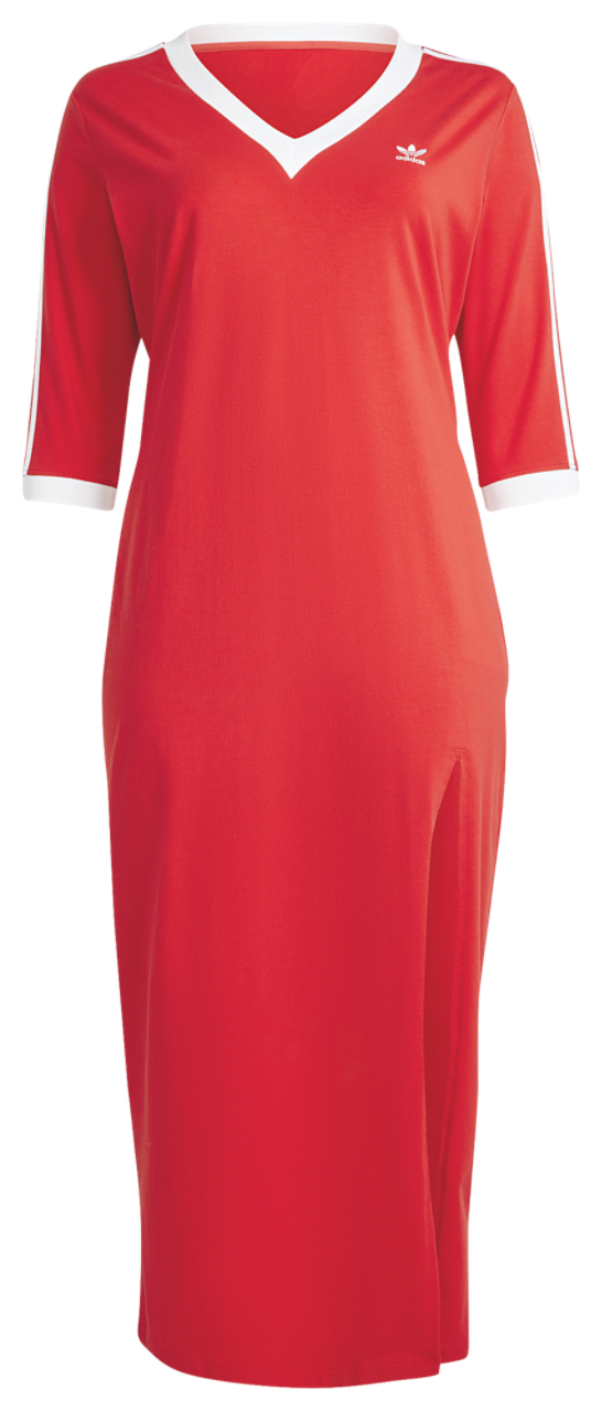 adidas Originals 3-Stripes V-Neck Maxi Dress (PS)