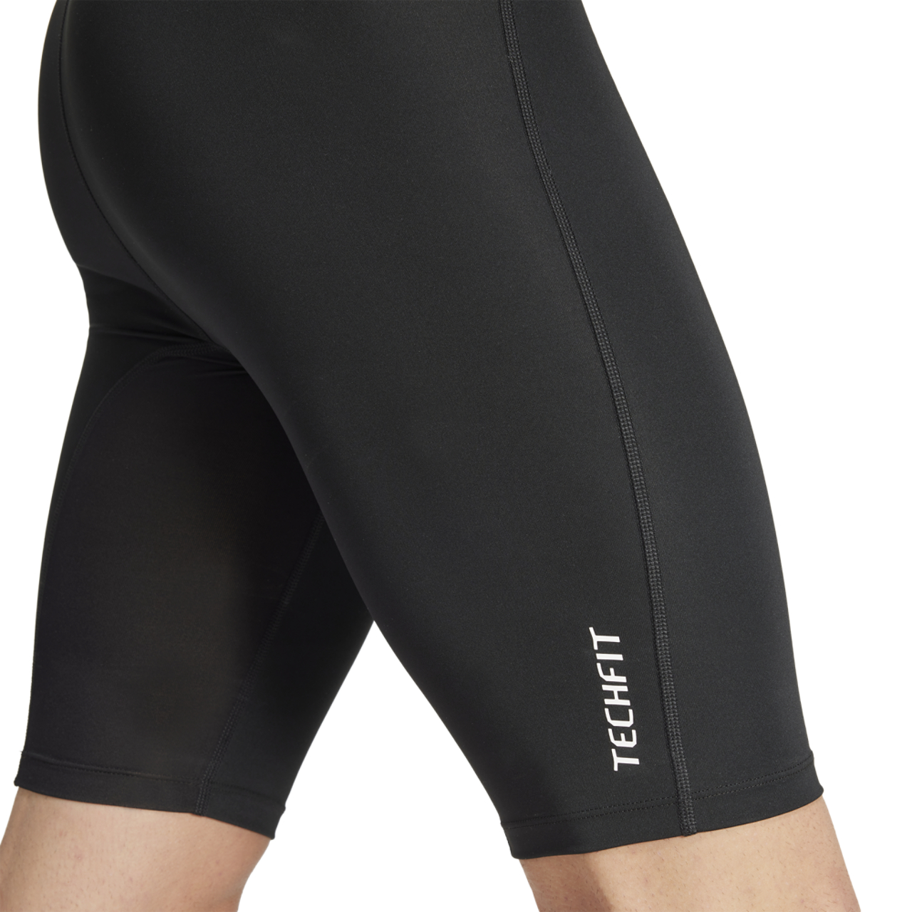 adidas Techfit Control Short-Tight Training Leggings Image 3 of 5. Tap to open photo gallery.