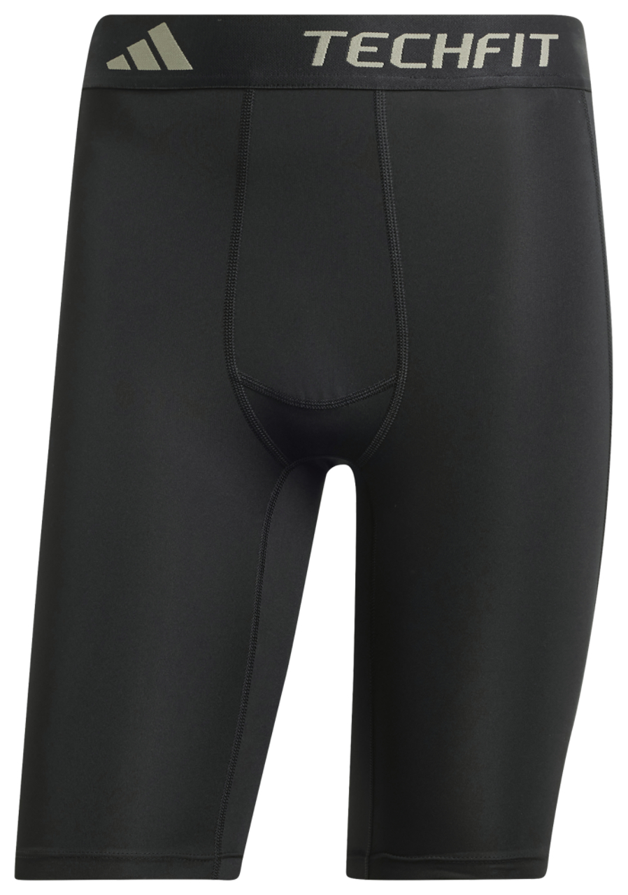 adidas Techfit Control Short-Tight Training Leggings Image 5 of 5. Tap to open photo gallery.