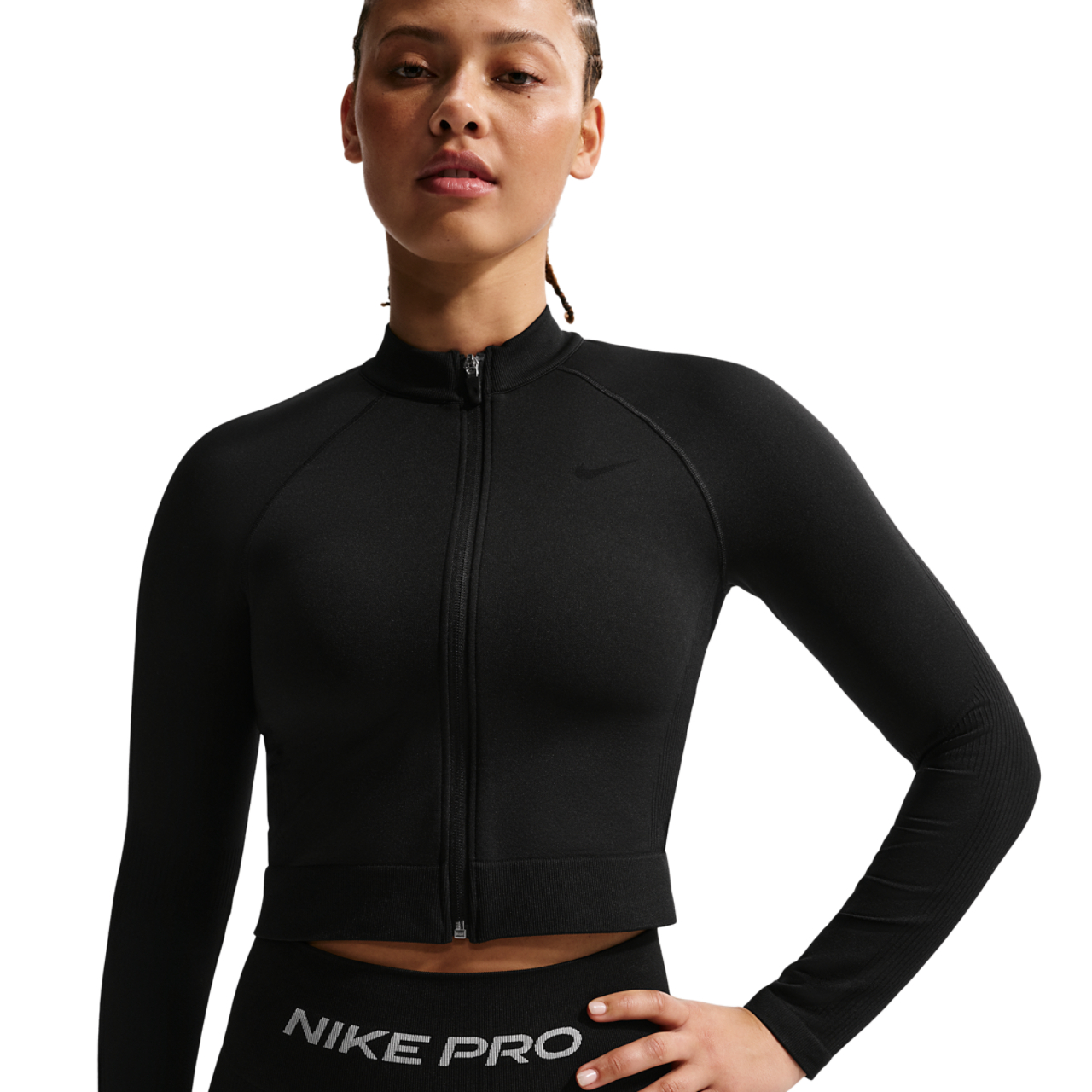 Nike Pro Dri-FIT Seamless FZ Midlayer - Women's | Foot Locker
