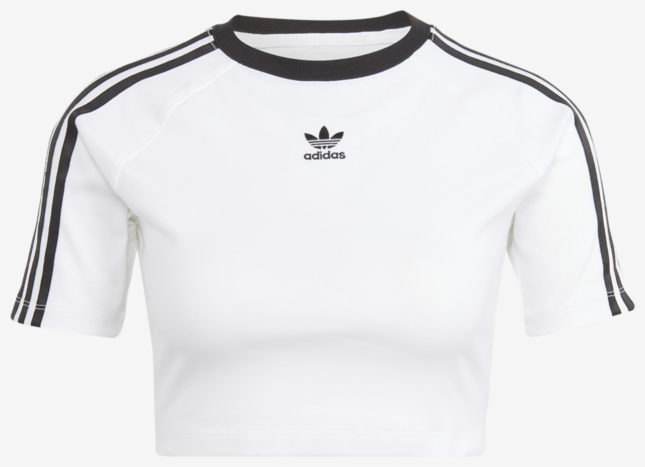 adidas Originals 3 Stripe Baby T-Shirt Image 4 of 4. Tap to open photo gallery.