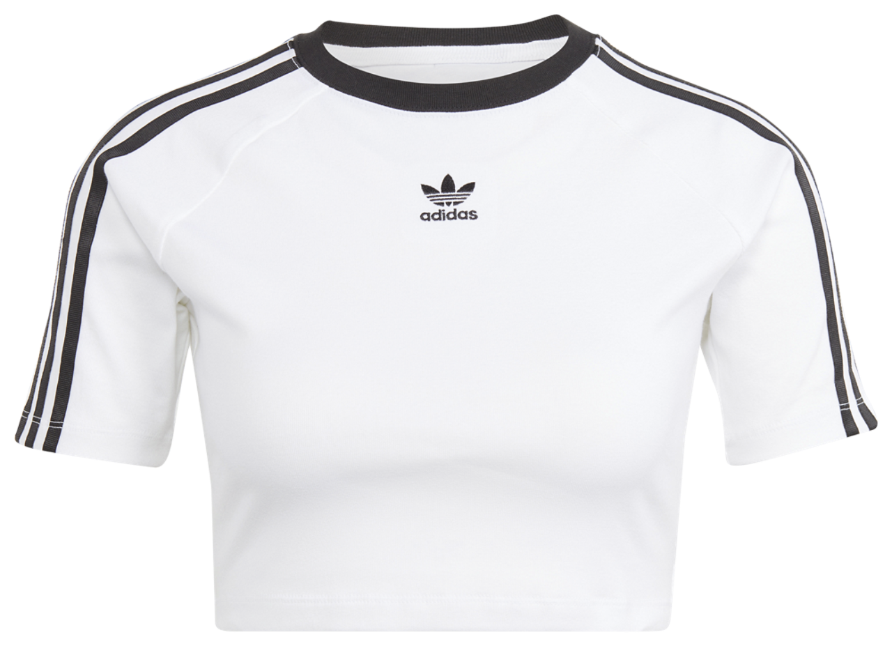 adidas Originals 3 Stripe Baby T-Shirt Image 4 of 4. Tap to open photo gallery.
