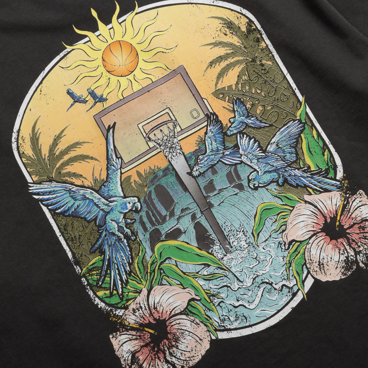 Overtime Paradise Oasis T-Shirt Image 4 of 4. Tap to open photo gallery.