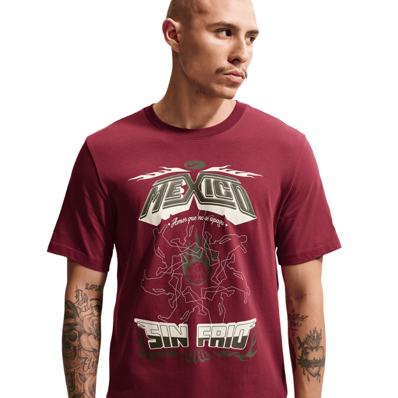Nike Mexico APLA Football NSW T-Shirt Image 3 of 7. Tap to open photo gallery.