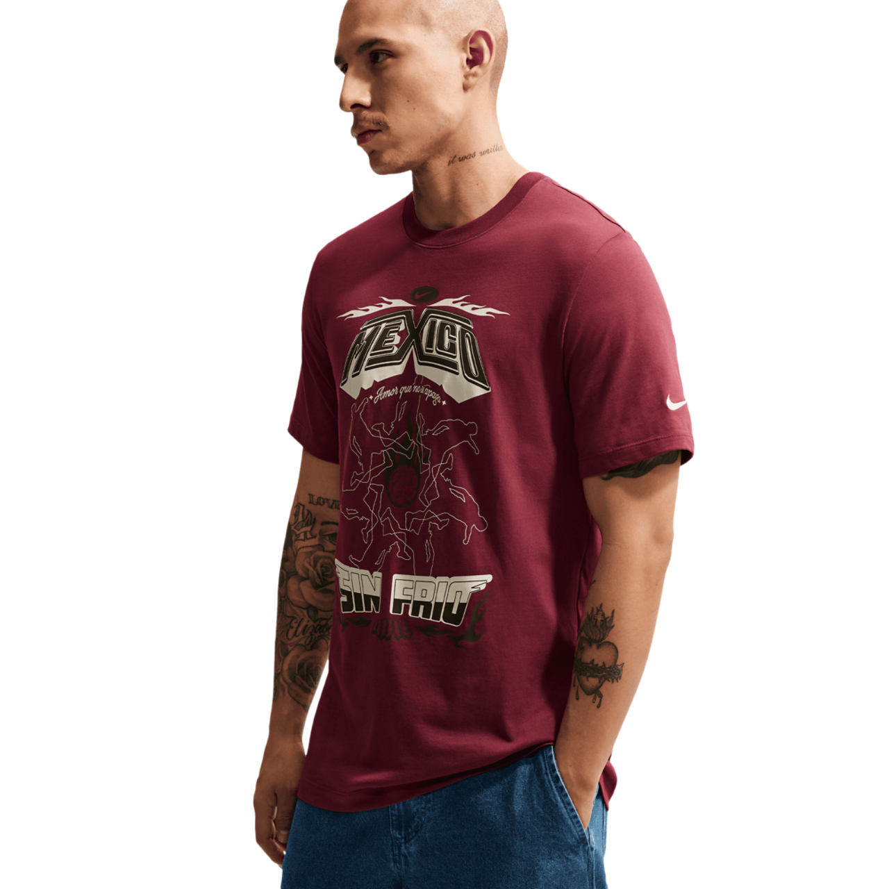 Nike Mexico APLA Football NSW T-Shirt Image 5 of 7. Tap to open photo gallery.
