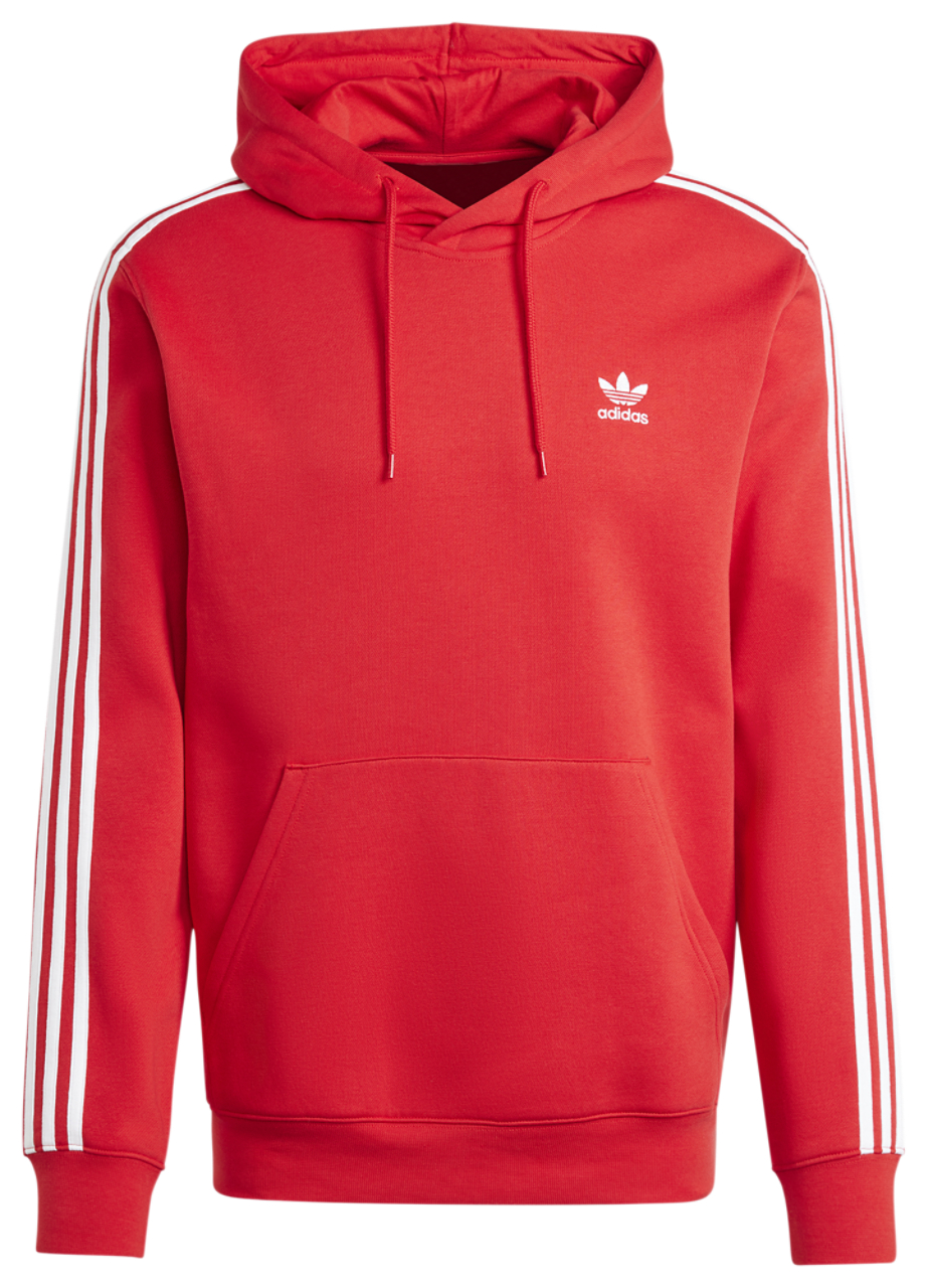 adidas Originals 3 Stripe Fleece Hoodie Image 6 of 6. Tap to open photo gallery.
