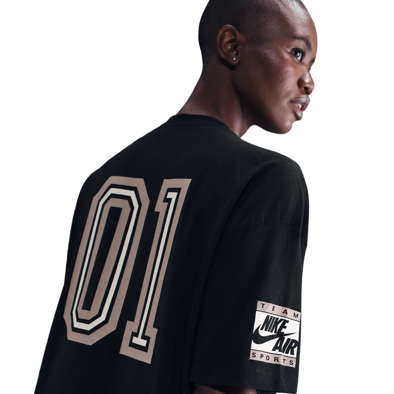 Nike NSW Essential Oversized Short Sleeve T-Shirt Image 2 of 2. Tap to open photo gallery.