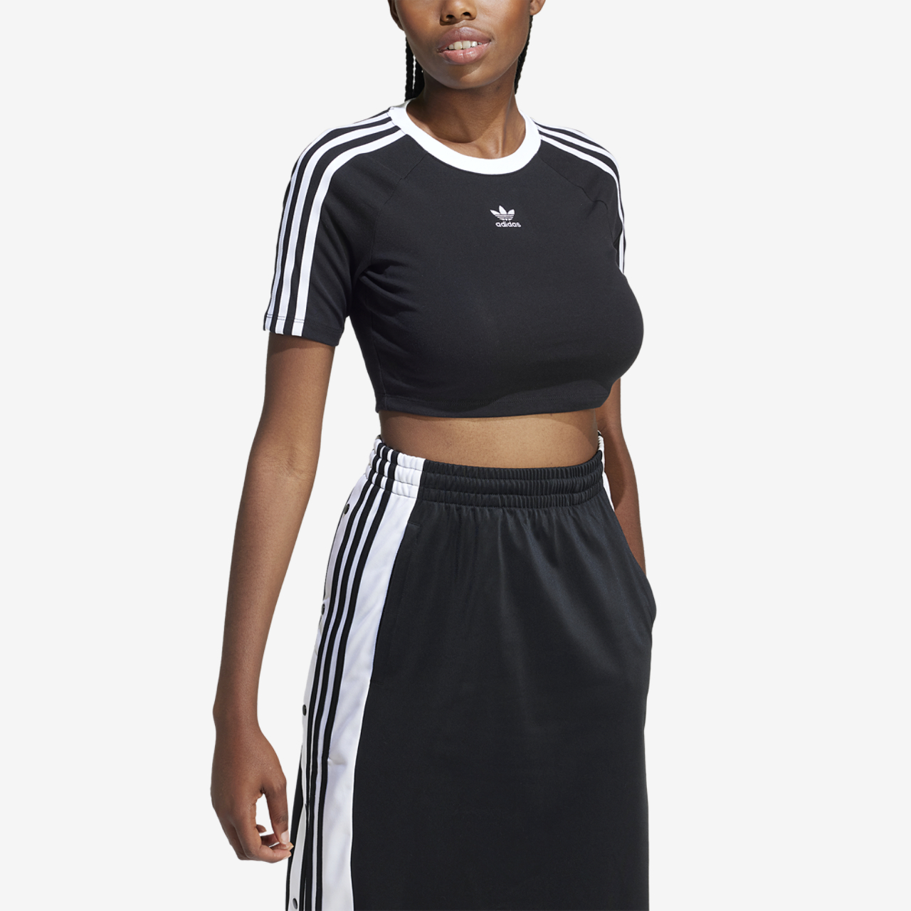 adidas Originals 3 Stripe Baby T-Shirt Image 1 of 3. Tap to open photo gallery.