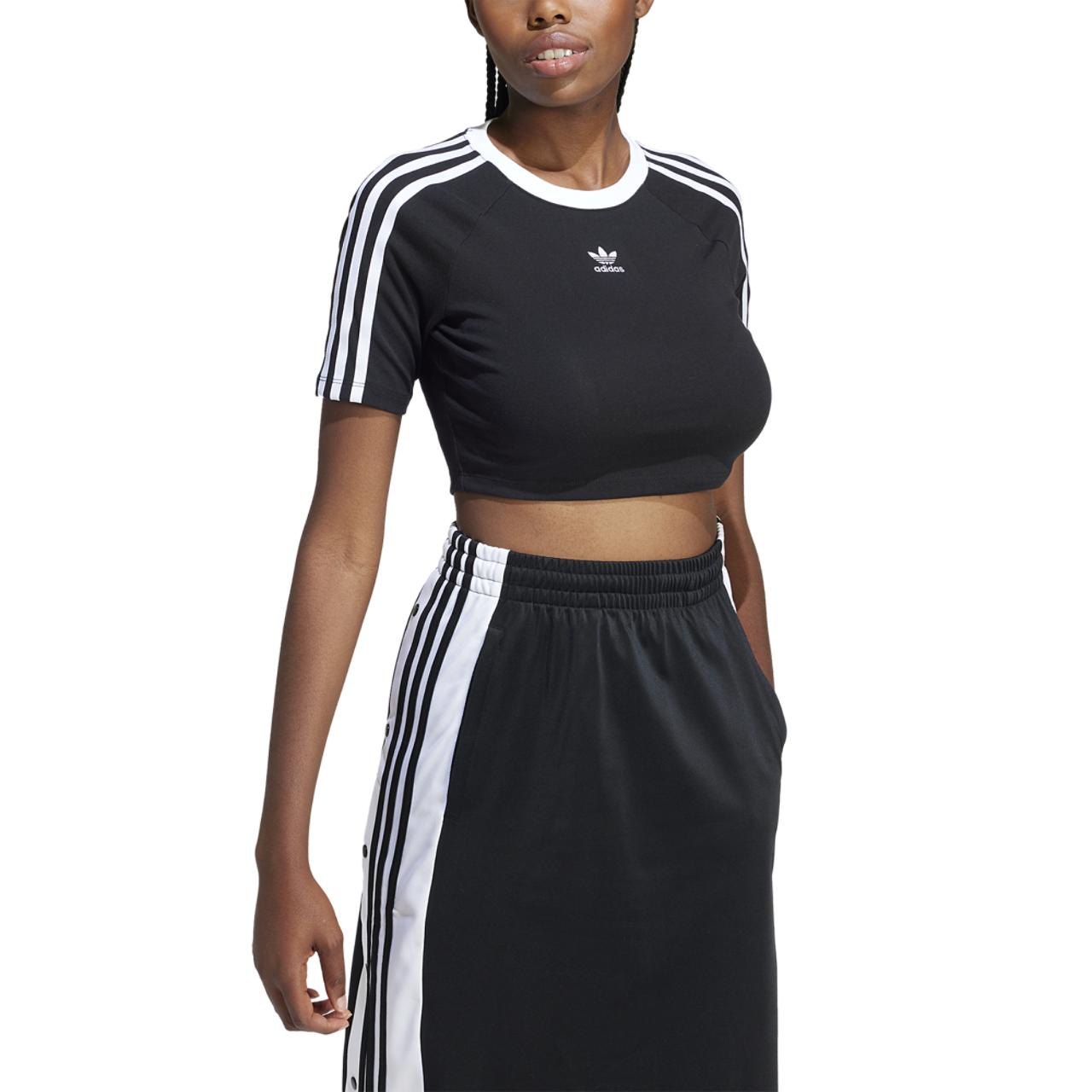 adidas Originals 3 Stripe Baby T-Shirt Image 1 of 3. Tap to open photo gallery.